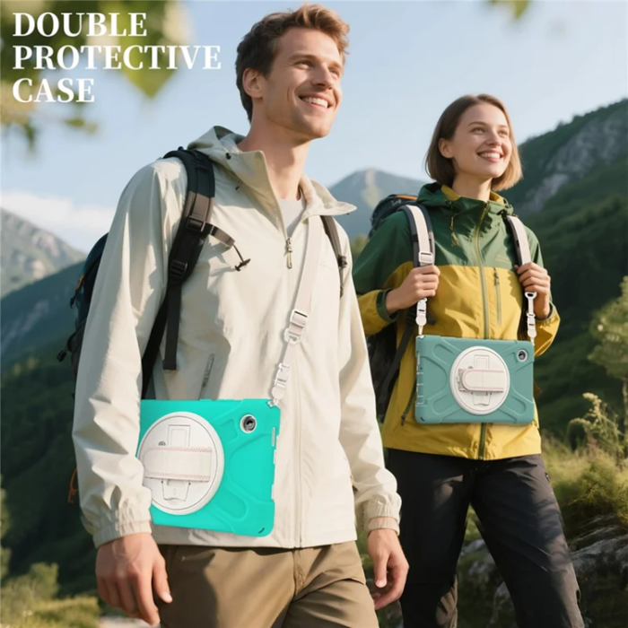 A-One Brand - Galaxy Tab A11 Mobilskal Kickstand Silikon Axelrem