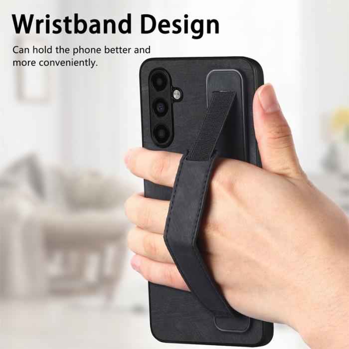 OEM - D11 Mobilskal till Samsung Galaxy A55 5G Slim-Fit PU Läder - Svart