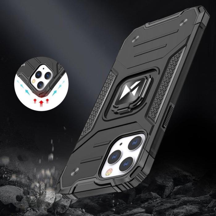Wozinsky - Wozinsky Ring Kickstand Tough Skal iPhone 13 Mini - Silver