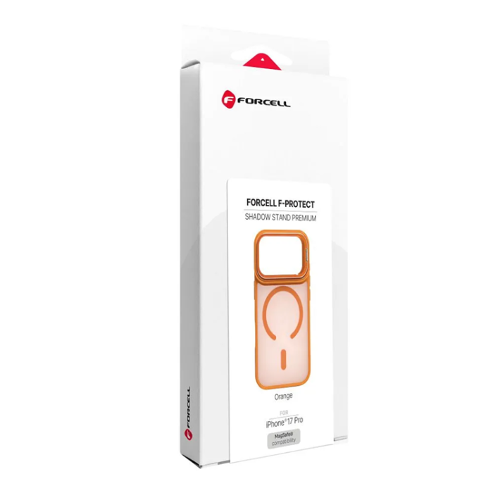 Forcell - Forcell Mobilskal För iPhone 17 Pro Magsafe Shadow Stand - Orange