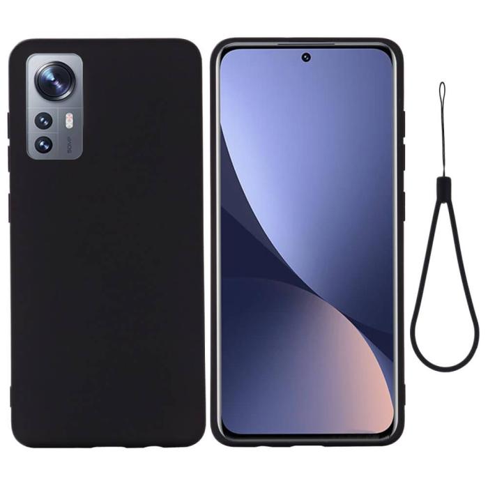 A-One Brand - Liquid Silikon skal till Xiaomi 12 - Svart