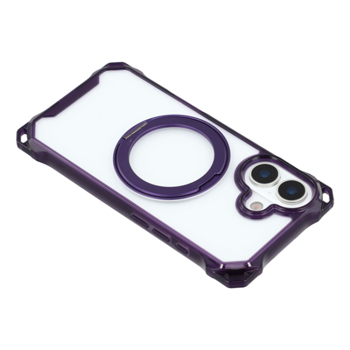 A-One Brand - iPhone 17 Mobilskal MagSafe Ring Kickstand - Lila
