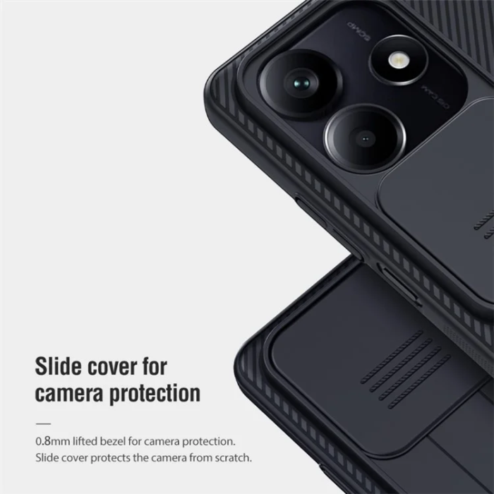 Nillkin - Nillkin Xiaomi Redmi Note 14 5G Mobilskal Camshield - Blå