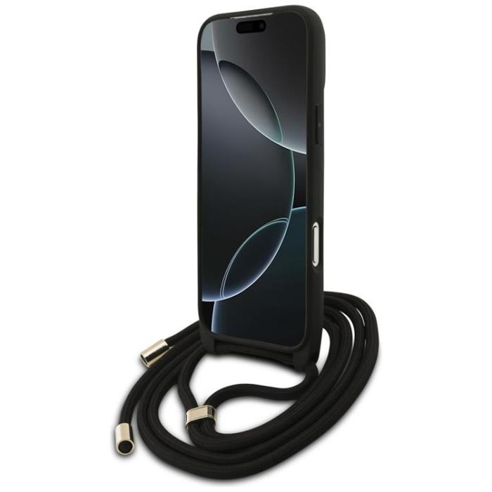 Guess - Guess iPhone 17 Pro Max Mobilskal 4G Big Logo Cord Crossbody - Svart