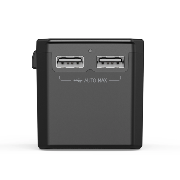 Choetech - Choetech GaN Reseladdare 45W USB-C USB-A - Svart