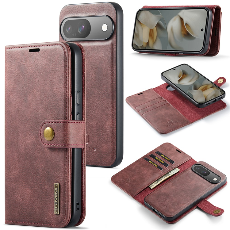 DG.MING Google Pixel 10/10 Pro Plånboksfodral Split Läder | 2353 | AlltMobil