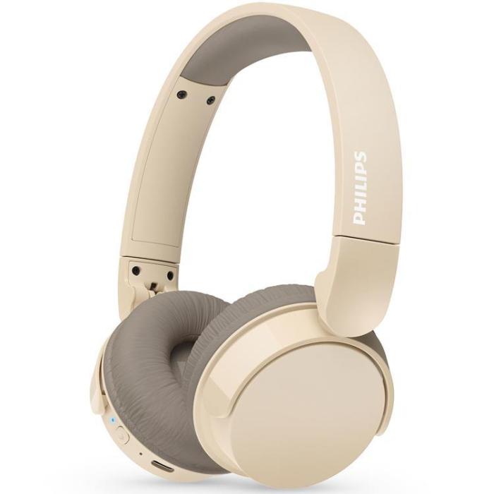 Philips - PHILIPS Trådlösa On-Ear Hörlurar,25h Speltid - Beige