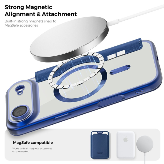 A-One Brand - iPhone 17 Air Plånboksfodral MagSafe RFID - Sapphire