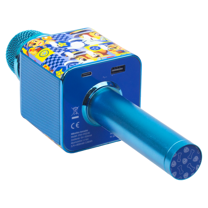 PAW PATROL - Paw Patrol Karaoke Bluetooth-Mikrofon med Högtalare - Blå