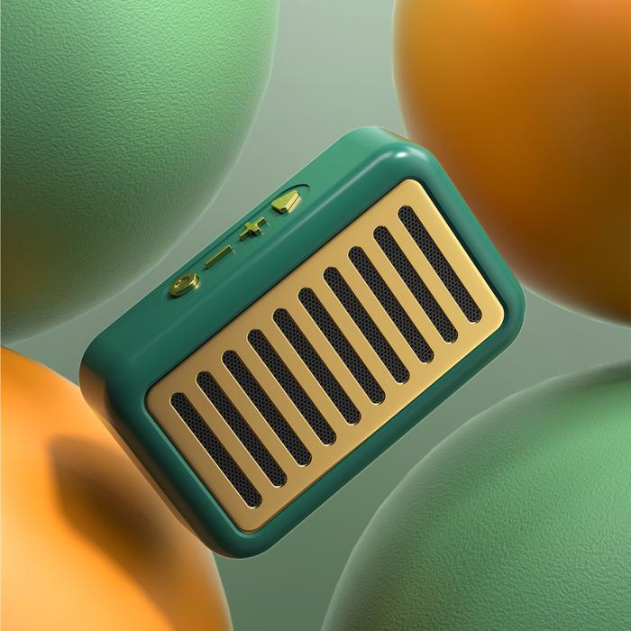 UTGATT5 - Dudao Y13s Retro Bärbar Trådlös Bluetooth 5.0 Högtalare - Grön
