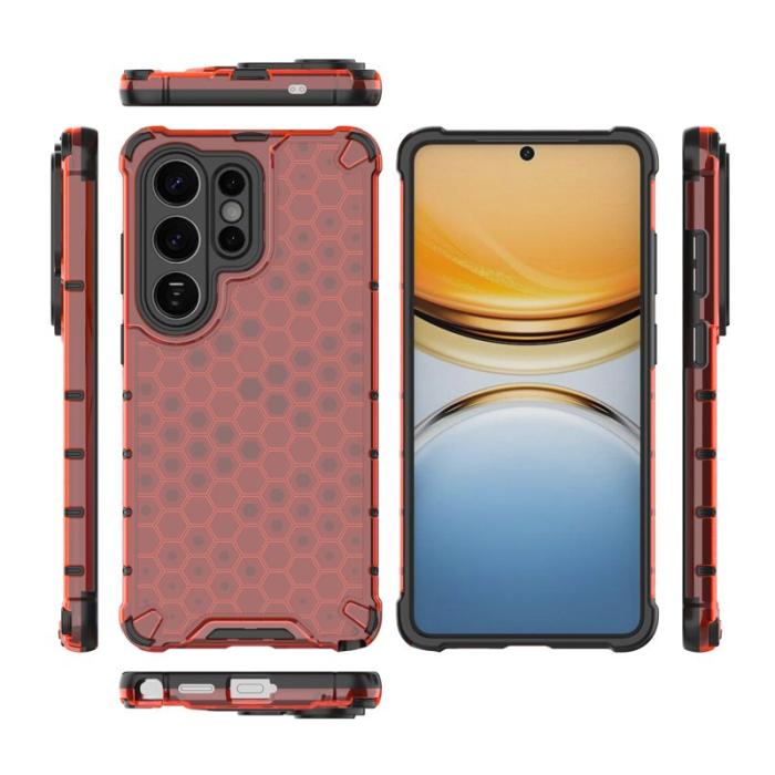 OEM - Mobilskal till Samsung Galaxy S26 Ultra Plast Honeycomb Form - Röd