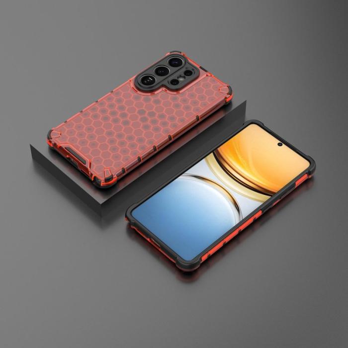 OEM - Mobilskal till Samsung Galaxy S26 Ultra Plast Honeycomb Form - Röd