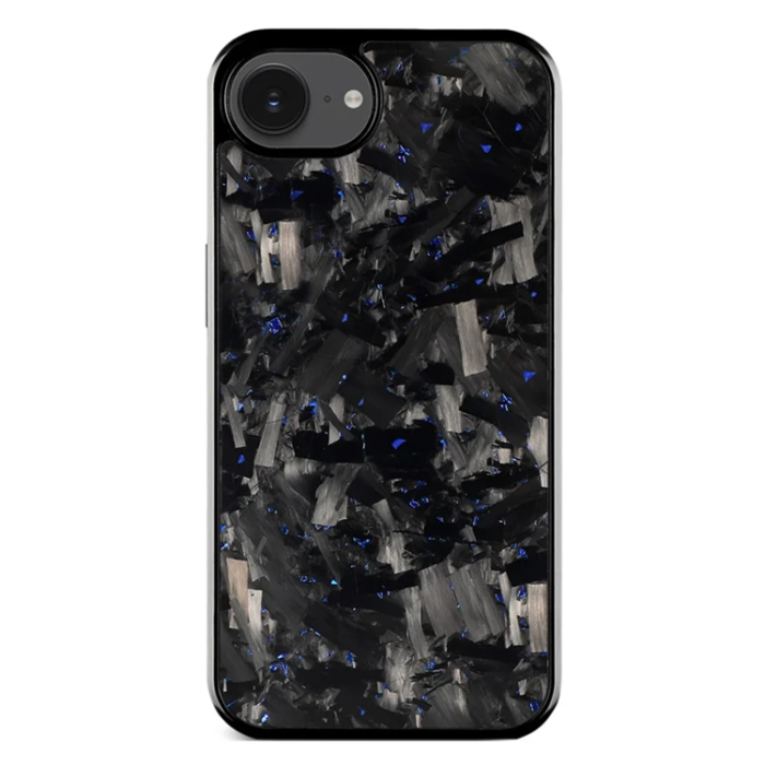 A-One Brand - iPhone 16e Mobilskal MagSafe Aramid Fiber Large Texture - Blå