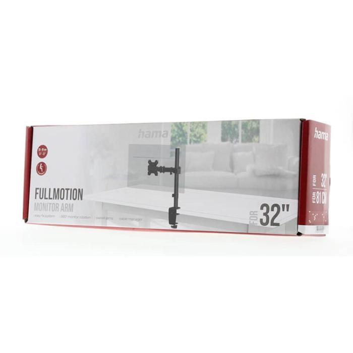 Hama - Hama Monitorfäste För En Monitor XL - Svart