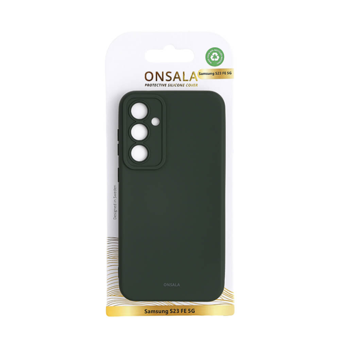 Onsala - Onsala Galaxy S23 FE Mobilskal Silikonkänsla - Grön
