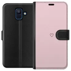 Gustaf - Pl&aring;nboksfodral till Samsung Galaxy A6 (2018) med Litet Hj&auml;rta