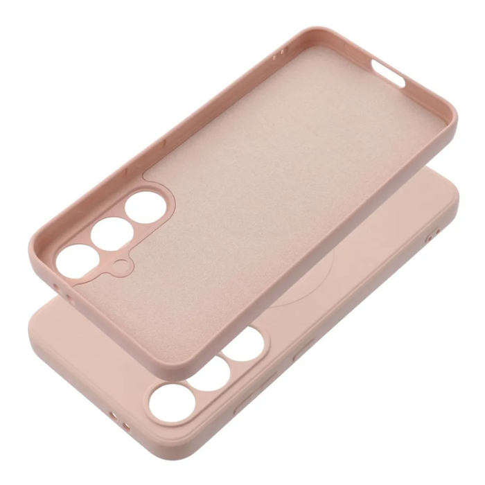 OEM - Galaxy S24 FE Mobilskal Magsafe Silikon - Rosa