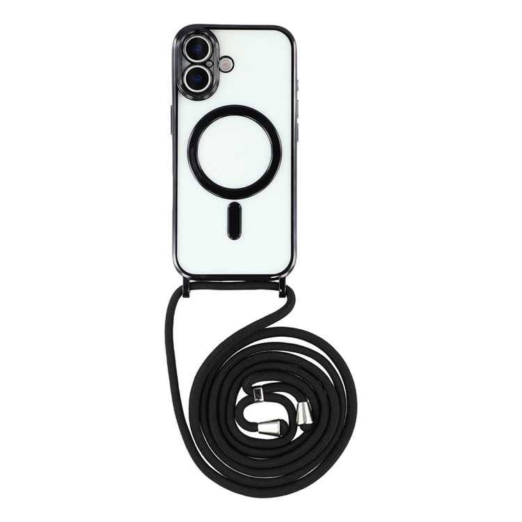 Mobilskal till iPhone 17 MagSafe Electroplating Edge TPU - Svart | 2353 | AlltMobil