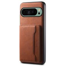 DENIOR - DENIOR D13 Google Pixel 9/9 Pro Fodral Konstl&auml;der Brun