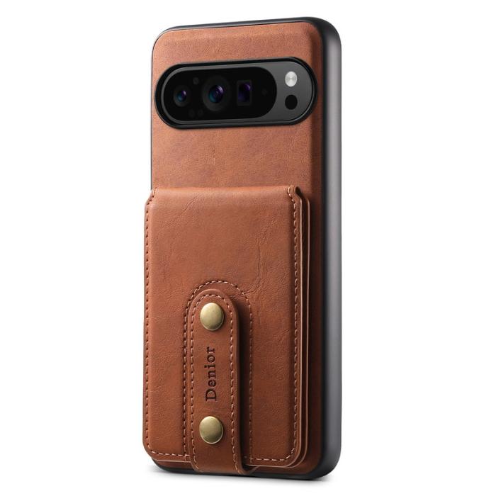 DENIOR - DENIOR D14 Google Pixel 9 Pro Magnetfodral 2 i 1 PC+TPU - Brun