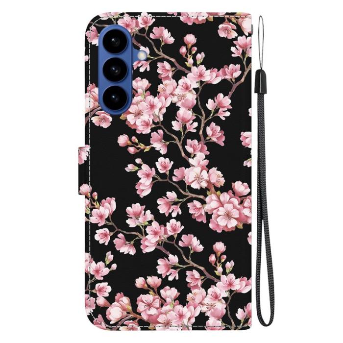 OEM - Samsung Galaxy S26 / S26 Pro Plånboksfodral Anti-Drop Konstläder - Plommonblomma