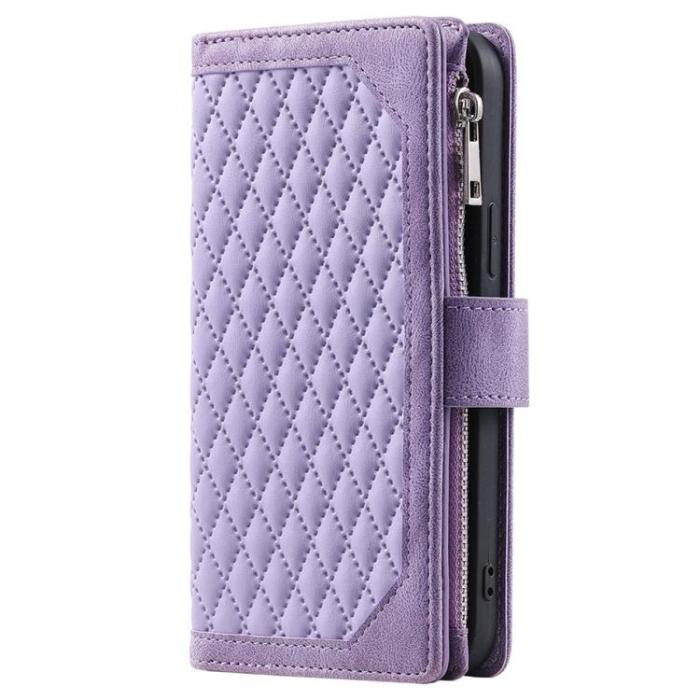A-One Brand - iPhone 11 Plånboksfodral Rhombus Grid - Lila