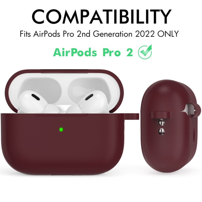 AHASTYLE - AHASTYLE AirPods Pro 2 Skal Silikon med Carabiner/Lanyard CS14