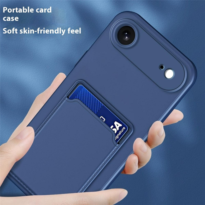 A-One Brand - iPhone 17 Air Mobilskal Korthållare TPU - Svart
