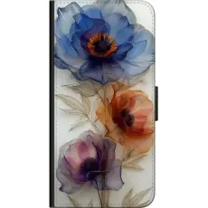 Gustaf - Pl&aring;nboksfodral till Samsung Galaxy Note10 Lite med Silkesblommor