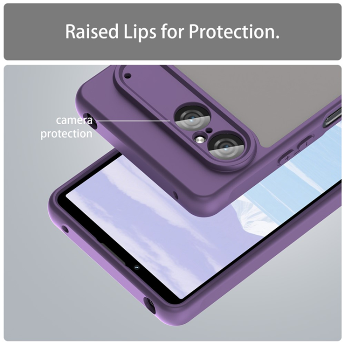 A-One Brand - Sony Xperia 10 VII Mobilskal Frosted Translucent - Lila