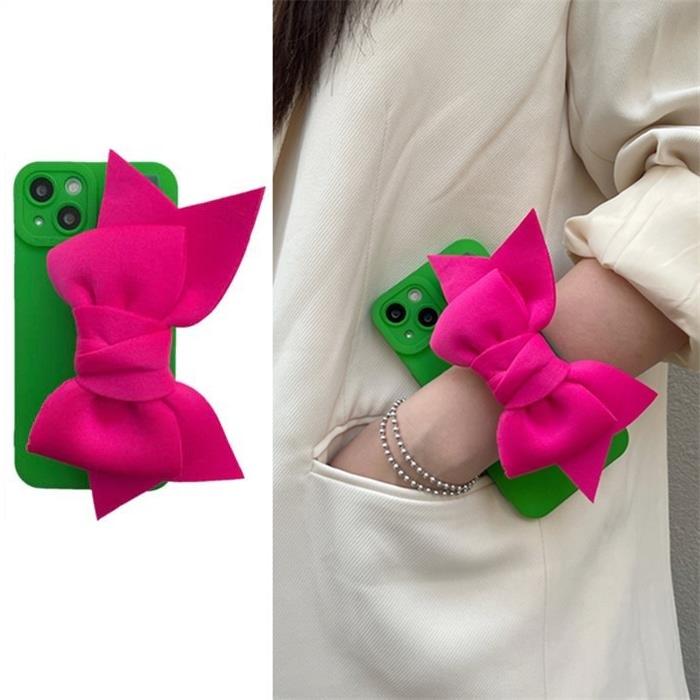 Bowknot Handrem iPhone 7/8/SE 2020/SE 2022 Skal - Magenta | 2353 | AlltMobil
