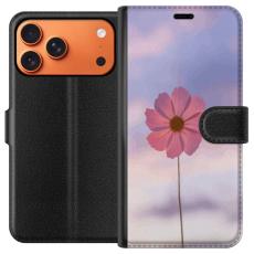 Gustaf - Pl&aring;nboksfodral till Apple Apple iPhone 17 Pro Max med Rosa blomma