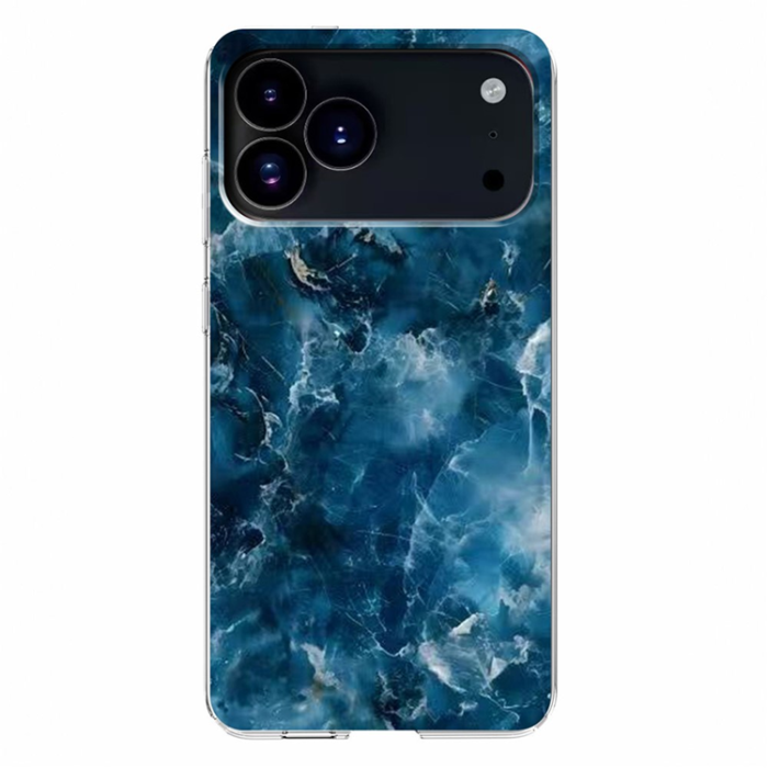 A-One Brand - iPhone 17 Pro Max Mobilskal Marble Pattern Printing Soft - Grå