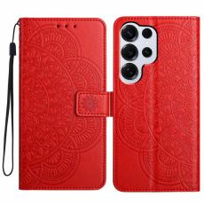 OEM - Mobilfodral f&ouml;r Samsung Galaxy S26 Ultra Konstl&auml;der Kortfack - R&ouml;d