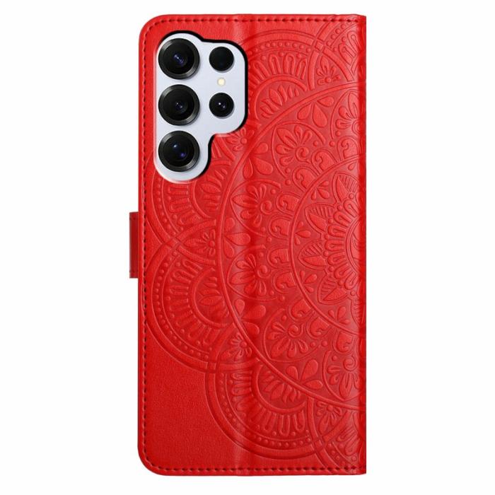 OEM - Mobilfodral för Samsung Galaxy S26 Ultra Konstläder Kortfack - Röd