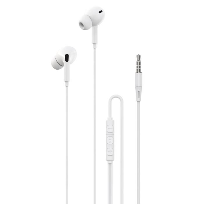 Devia - Devia In-Ear Trådbundna Hörlurar Jack 3.5mm Kintone A2 - Vit
