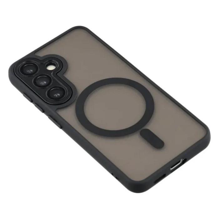 WANLONFENG - WANLONFENG Mobilskal för Samsung Galaxy S26 Plus Magnetiskt PC + TPU - Svart
