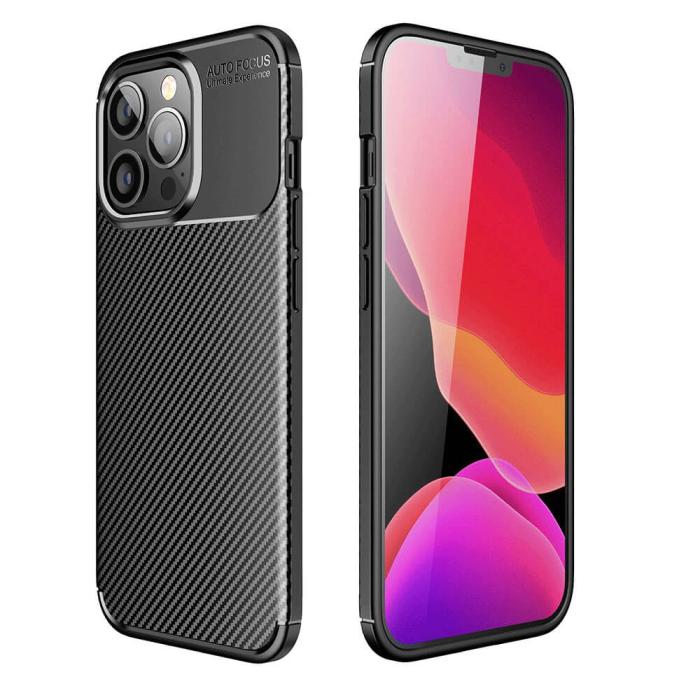 OEM - CARBON PREMIUM skal för iPhone 14 Pro Max svart