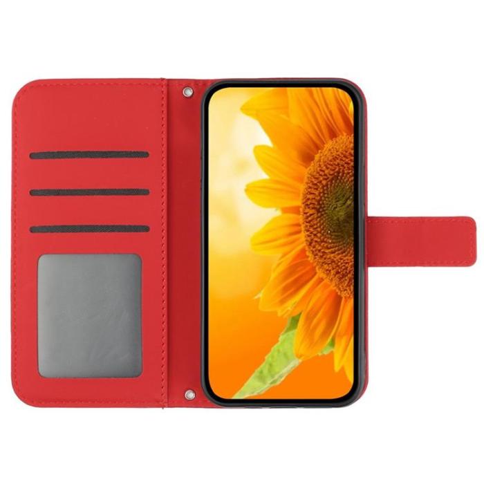 A-One Brand - Sony Xperia 1 VII Plånboksfodral Med Handledsrem - Röd