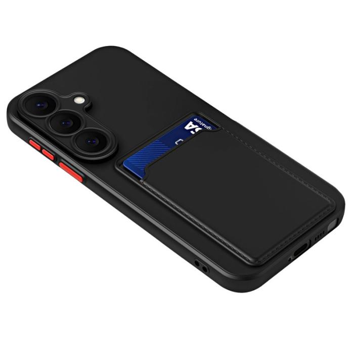 OEM - Mobilskal för Samsung Galaxy S26 Plus Flexibelt TPU med kortfack - Svart