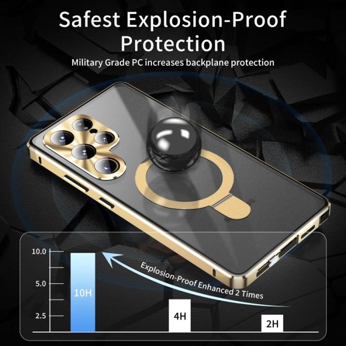 OEM - Mobilskal för Samsung Galaxy S26 Ultra Magnetiskt Kickstand PC - Lila