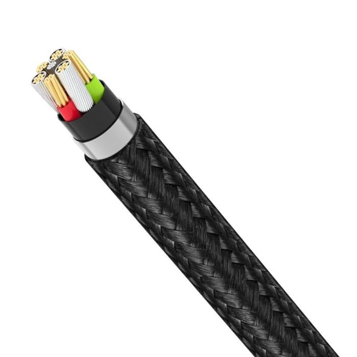 Devia - Devia 3in1 USB/MicroUSB/Lightning/Typ-C Kabel 1.2m 3A Gracious EC048