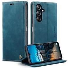 Caseme - CASEME 013 Series Konstl&auml;der Pl&aring;nboksfodral f&ouml;r Samsung Galaxy A16 5G - Bl&aring;