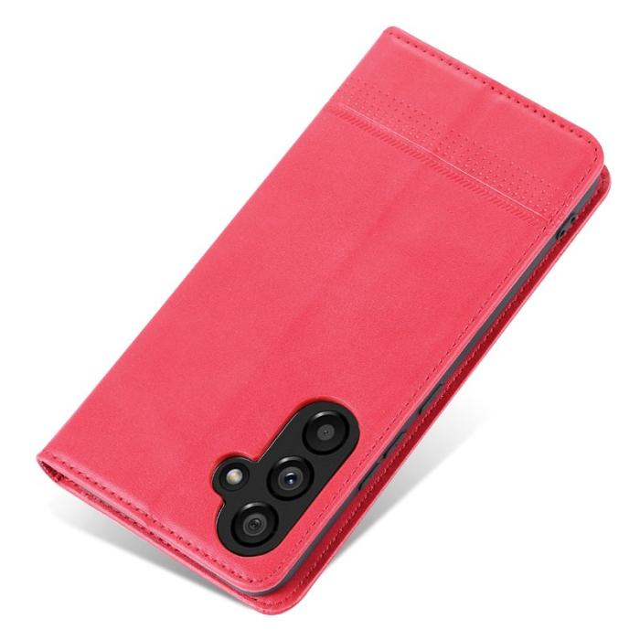 AZNS - AZNS Samsung Galaxy S23 FE Plånboksfodral Konstläder - Röd