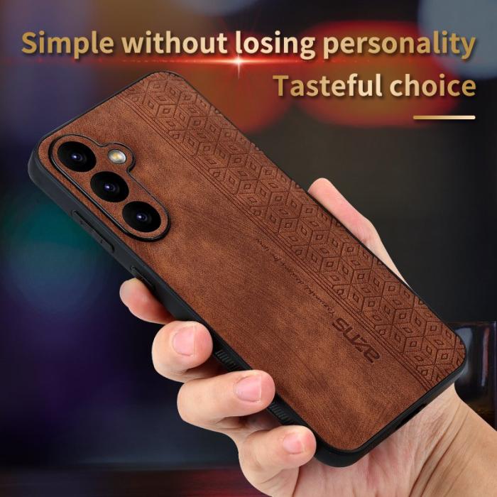 AZNS - AZNS Samsung Galaxy S23 FE Fodral KonstLäder - Svart