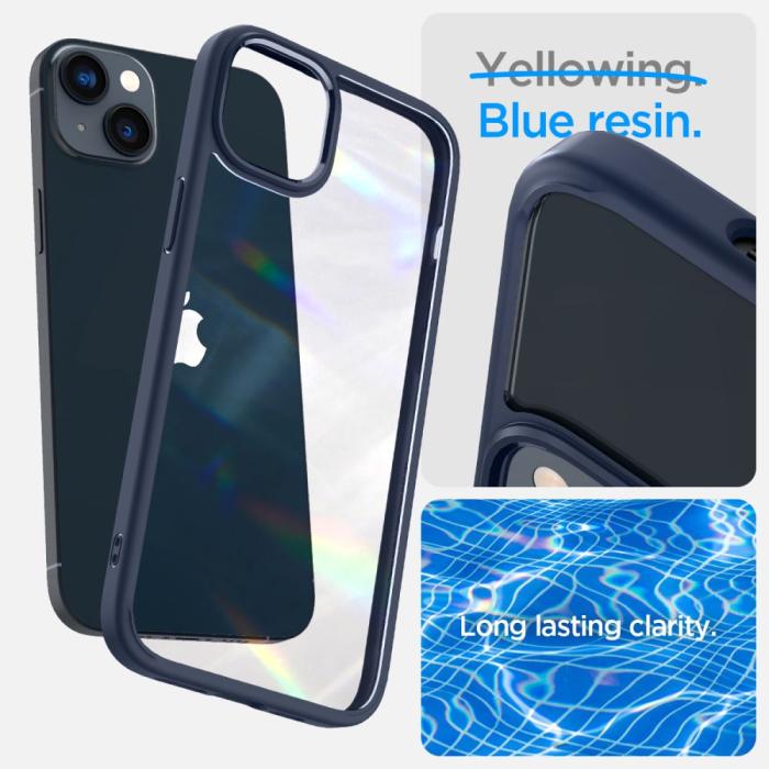 Spigen - Spigen iPhone 14 Plus Skal Ultra Hybrid - Marinblå