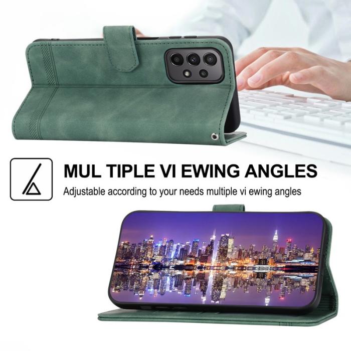 DIERFENG - DIERFENG DF-03 Plånboksfodral för Samsung Galaxy A23 5G - Konstläder - Grön