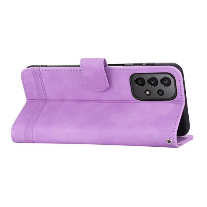 DIERFENG - DIERFENG DF-03 Plånboksfodral för Samsung Galaxy A23 5G - Konstläder - Lila