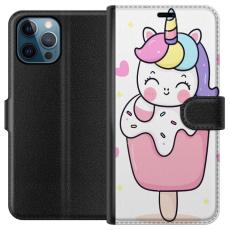 iSecrets - Plånboksfodral till Apple iPhone 12 Pro med Glad enhörning