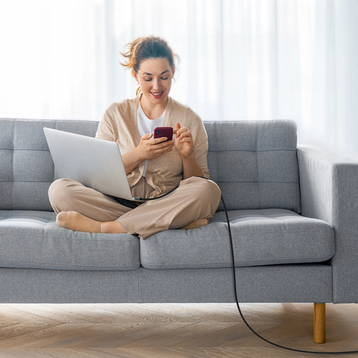 Choetech - Choetech USB-C till USB-C Kabel 60W 1.2m - Grå